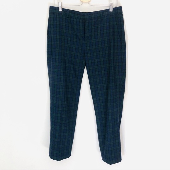 Banana Republic Avery Black Watch Plaid Trouser - Picture 1 of 12